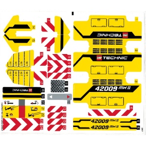 42009stk01 STICKER 42009 Mobile Crane Mk II NIEUW *0S0000