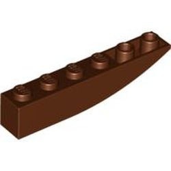 42023-88G Omgekeerde dakpan 6x1 rond bruin, roodachtig gebruikt *1B402