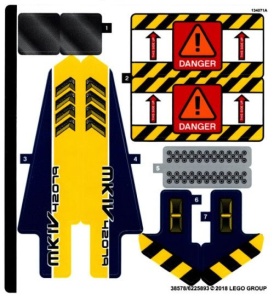 42079stk01 STICKER 42079 Heavy Duty Forklift NIEUW *0S0000