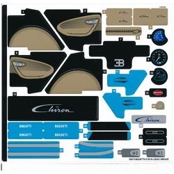 42083stk01 STICKER 42083 Bugatti Chiron NIEUW *0S0000