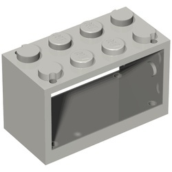 4209-86G Slangenrolhouder zonder drum 4x2 (zie 4210) grijs, licht (blauwachtig) gebruikt *1F007
