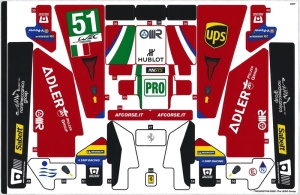 42125stk02 STICKER 42125 Ferrari 488 GTE vel 2 NIEUW *0S0000