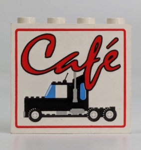 4215bpx15-1G Paneel 1x3x4 Met CAFË en semi-truck wit NIEUW *0D0000