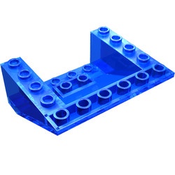 4228-14G Omgekeerde dakpan 33 graden 5x6x2 transparant donkerblauw gebruikt *1D014
