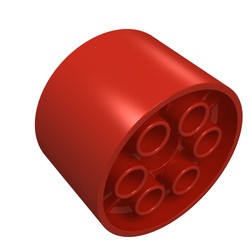 4266-5G Wiel 20x30 Technic, velg glad voor harde banden rood gebruikt *5W000