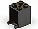4345-11 Box 2x2x2 opening voorkant open noppen zwart NIEUW *5K000