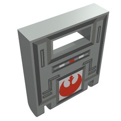 4346px4-9G Voorkant box met Starwars Rebel logo lichtgrijs (klassiek) gebruikt *1L0000
