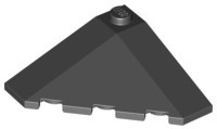 43708-11 Dakpan 18 graden hoek 4x4 BUITENZIJDE zwart NIEUW *1L000