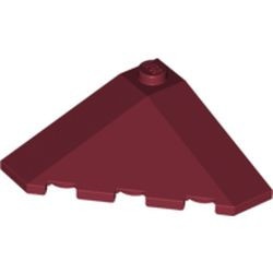43708-59G Dakpan 18 graden hoek 4x4 BUITENZIJDE rood, donker gebruikt *1D033