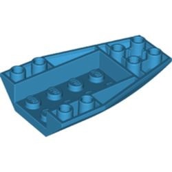 43713-153 Wig OMGEKEERD 6x4 gebogen steen 2x2 nopgaten blauw, donkerazuur NIEUW *