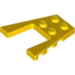 43719-3 Wigplaat 4x4 (L+R toelopend) geel NIEUW *5A014