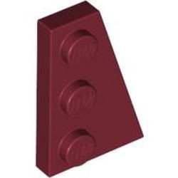 43722-59G Wig plaat 2x3 rechts rood, donker gebruikt *1G018