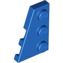 43723-7G Wig plaat 2x3 links blauw gebruikt *1G018