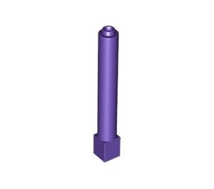43888-89 Pilaar 1x1x6 massief met sokkel paars, donker NIEUW *2B073