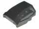 44675-11G Dakpan 2x2 gebogen met drie zijgaten aan beide kanten zwart gebruikt *1D028