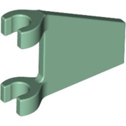 44676-48 Vlag 2x2 trapeze-vormig groen, zandkleurig NIEUW *1B057