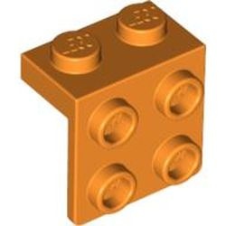 44728-4 Verbindingsplaat 1x2- 2x2 oranje NIEUW *1B257