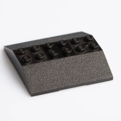 4509-11G Dakpan 33 graden 6x6 (2x 3x3)dubbel voor treindak zwart gebruikt *1D015
