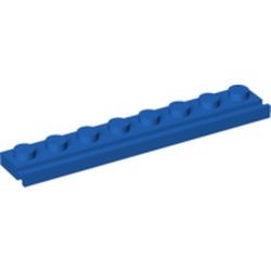 4510-7G Platte plaat 1x8 met deurrail/dakgoot blauw gebruikt *6L3