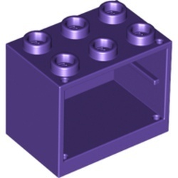 4532b-89 Kastje klein 2x3x2 (zie 4533 voor deur) paars, donker NIEUW *5K000