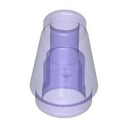 4589b-51 Kegel 1x1x1 transparant paars NIEUW *1B086