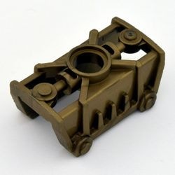 47299-81G Bionicle Toa Metru, Knie Beschermer goud, donkermat gebruikt *