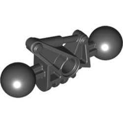 47311-11G Bionicle Toa Matru onderarm met 2x Joint ball zwart gebruikt *