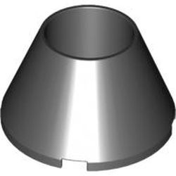 4742-11 Kegel 4x4x2 open midden, geen noppen bovenop zwart NIEUW *1L084/85