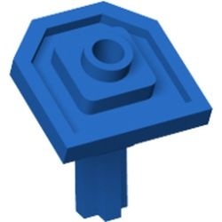 47474-7G Schildhouder met as voor grote schilden blauw gebruikt *0L0000