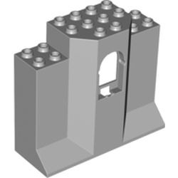 48490-86G Kasteelmuur 3x8x6 grijs, licht (blauwachtig) gebruikt *