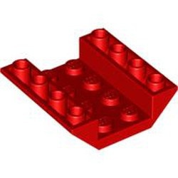 4854-5G Omgekeerde dakpan 45 graden 4x4 dubbel rood gebruikt *1D014