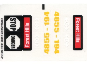 4855stk01 STICKER 4855 Spider Man's Train Rescue NIEUW *0S0000