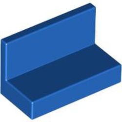 4865-7G Paneel 1x2x1 (bankje) rechte hoeken blauw gebruikt *1B396