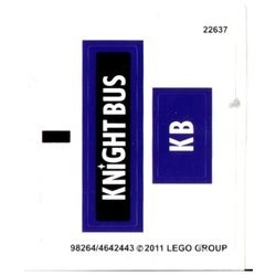 4866stk01 STICKER 4866 The Knight Bus NIEUW *0S0000
