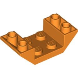 4871-4 Omgekeerde dakpan 45 graden 4x2 dubbel oranje NIEUW *5B004