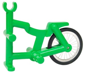 50015c01-36 Driewieler frame met wiel groen, helder NIEUW *5K000