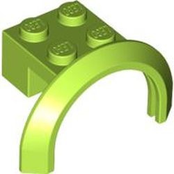 50745-34 Spatbord/sierboog 4 x 2 1/2 x 2 (HOGE boog) lime NIEUW *0B002