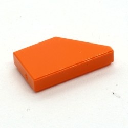 5091-4 Tegel 1x2 WIG links oranje NIEUW *5A079