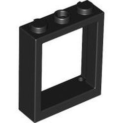 51239-11 Raam 1x3x3 NIEUWE type zonder luikhouders zwart NIEUW *1L0000