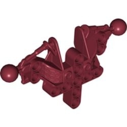 53545-59G Bionicle Toa Inika borstkas/schouders rood, donker gebruikt *