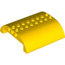 54095-3 Dakpan gebogen 8x8x2 (vliegtuig) geel NIEUW *