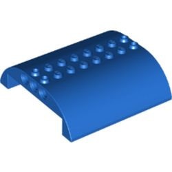 54095-7G Dakpan gebogen 8x8x2 dubbel blauw gebruikt *1D029
