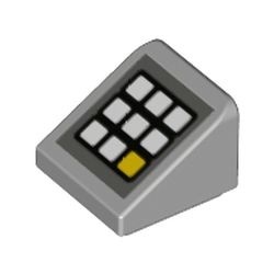 54200pb106-86 Dakpan klein 30 graden 1x1x 2/3 met keypad grijs, licht (blauwachtig) NIEUW *1L187