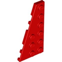 54384-5 Wig plaat 6x3 links rood NIEUW *5A006