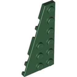 54384-80 Wig plaat 6x3 links groen, donker NIEUW *5A006
