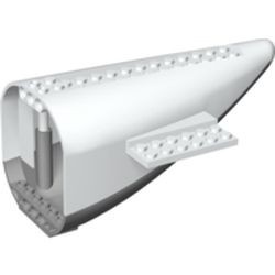 54701c01-1G Vliegtuig staartdeel met lichtblauwgrijze bodem PAKKETPOST wit gebruikt *