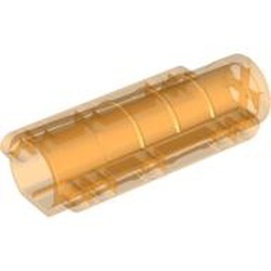 58947-98G Cylinder 9x4x2, met platte bodem transparant oranje gebruikt *