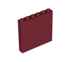 59349-59 Paneel 1x6x5 (zijkanten) rood, donker NIEUW *5D0000