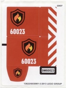 60023stk01 STICKER 60023 City Starter Set NIEUW *0S0000