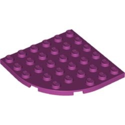 6003-71 Platte plaat 6x6 afronde hoek magenta NIEUW *5G0000